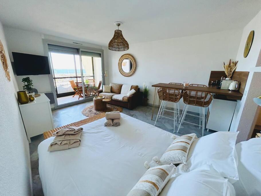 Studio Chic & Cosy Vue Mer, Clim, Parking Λα Γκραντ-Μοτ Εξωτερικό φωτογραφία